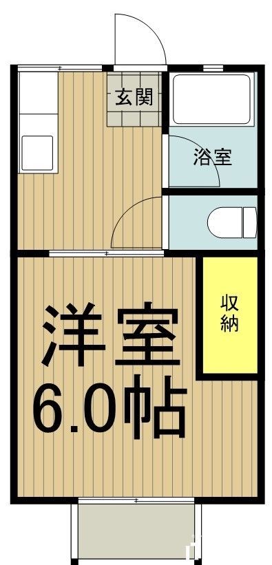 【立川市柴崎町のアパートの間取り】