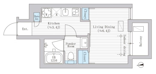 ラレイナ市谷加賀町の間取り