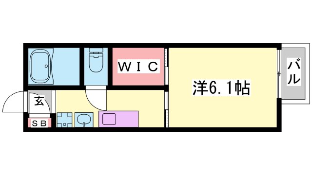 三木市大村のアパートの間取り