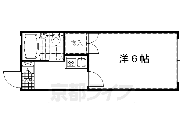 京都市南区久世中久世町１丁目のアパートの間取り