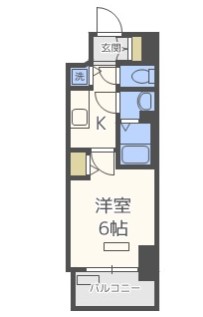 【プレサンス江戸堀の間取り】