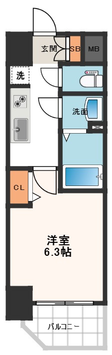 【プレサンス　DOMECITY　コレーレの間取り】