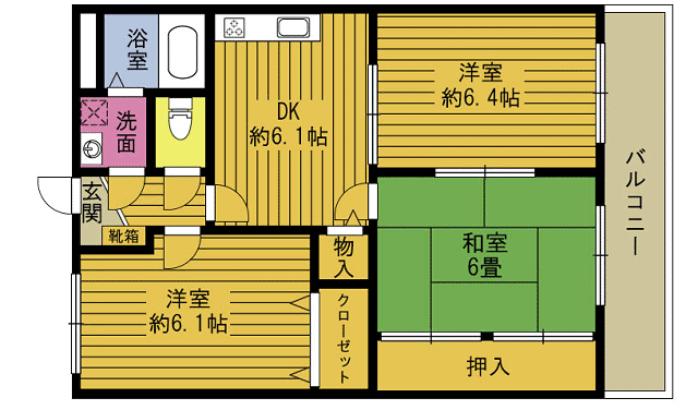 マンションルイージの間取り