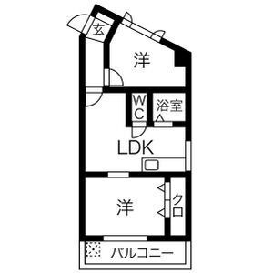 桜通サンダイマンションの間取り