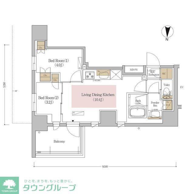 アーバネックス錦糸町NORTHの間取り