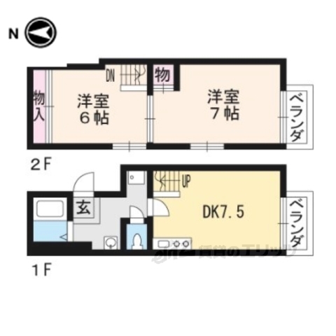 グレース北野の間取り