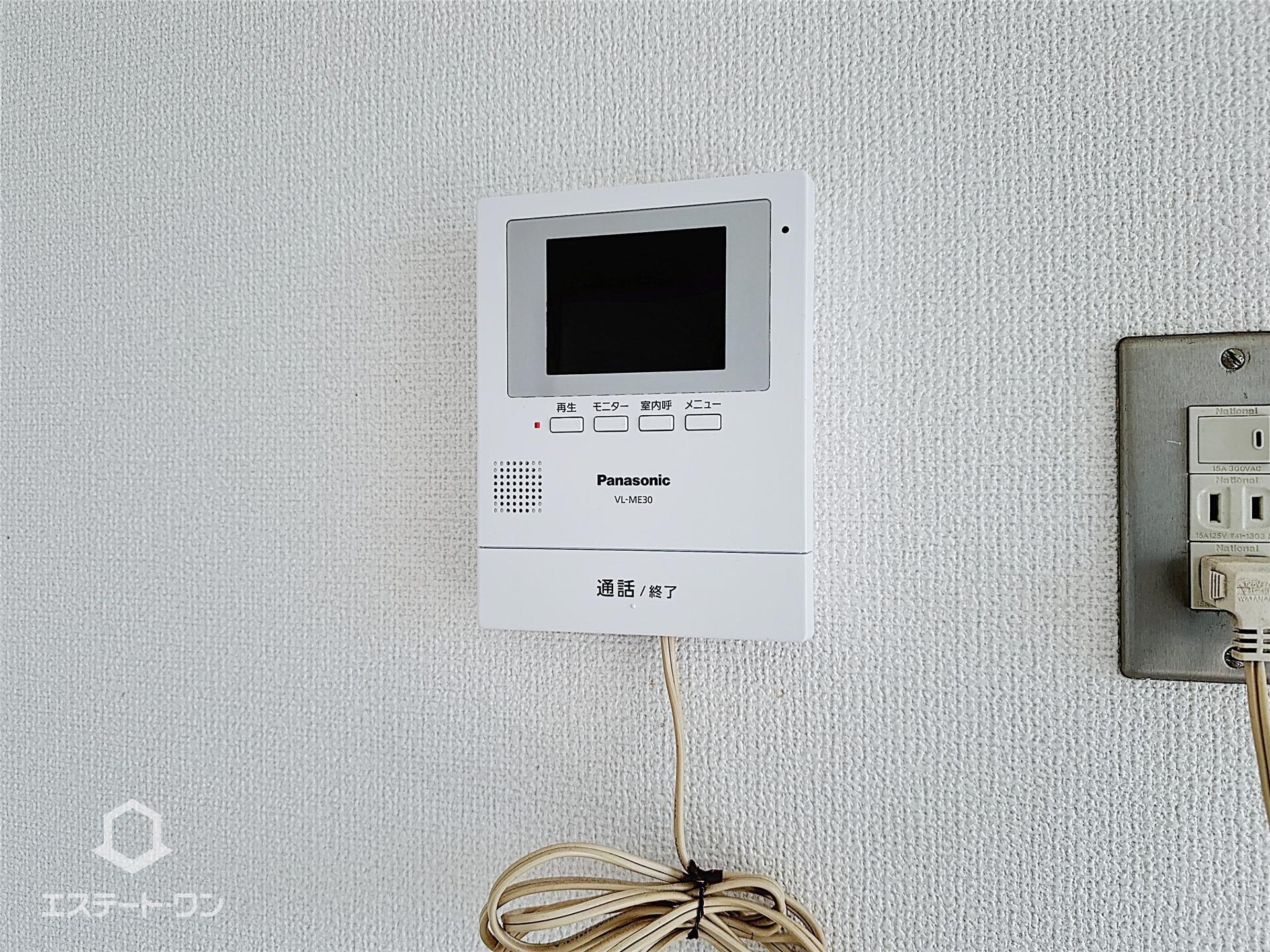 セキュリティ　来客の顔が確認できるモニターホン付きで安心♪