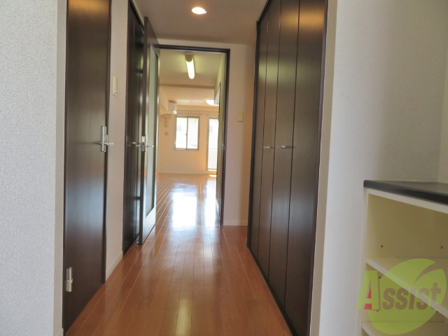 玄関　玄関から見たお部屋です。奥行で広さ伝わりますでしょうか