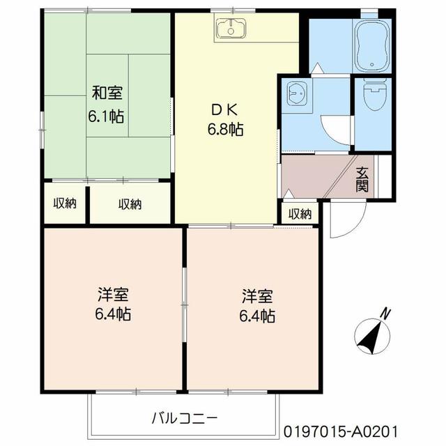 花ぞ野ローズガーデン　Ａ棟の間取り