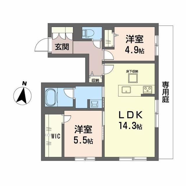 シャーメゾン壺川の間取り