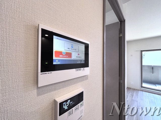 セキュリティ　モニター付きインターホンです