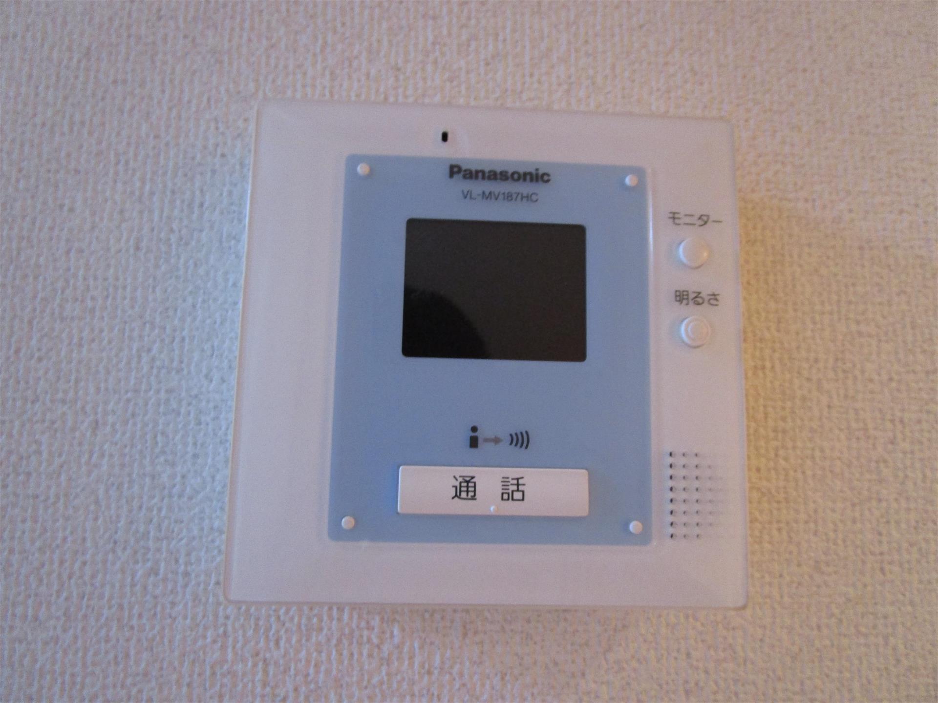 セキュリティ　来訪者を確認出来るモニターホン付きです