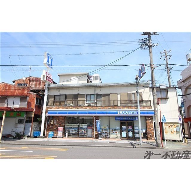 コンビニ　ローソン静岡新富町店（コンビニ）まで500m
