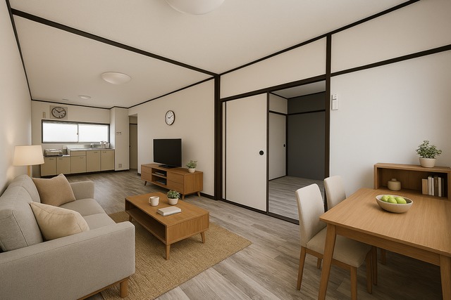 居室・リビング　こちらの家具はＣＧです。家具付きではございません。