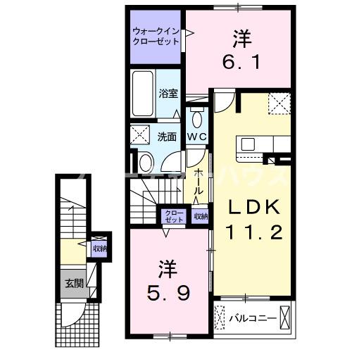 ユーサンヒルズ　Iの間取り