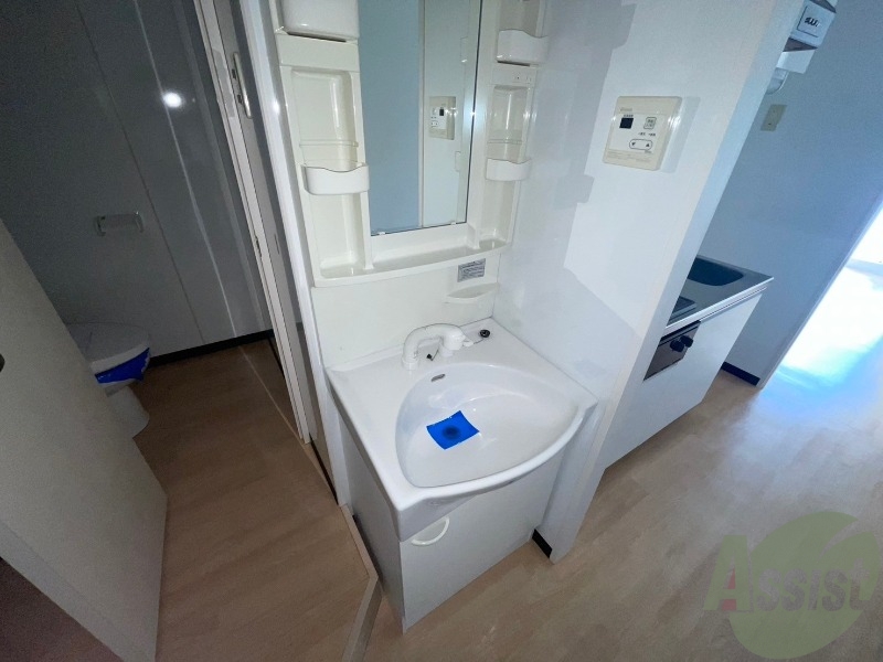 洗面設備　こちらは洗面台になります。シャンプードレッサー仕様です。