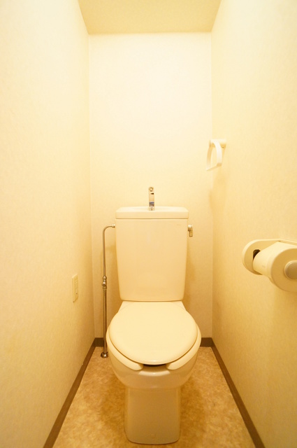 トイレ　白を基調とした空間で清潔感のあるトイレです♪