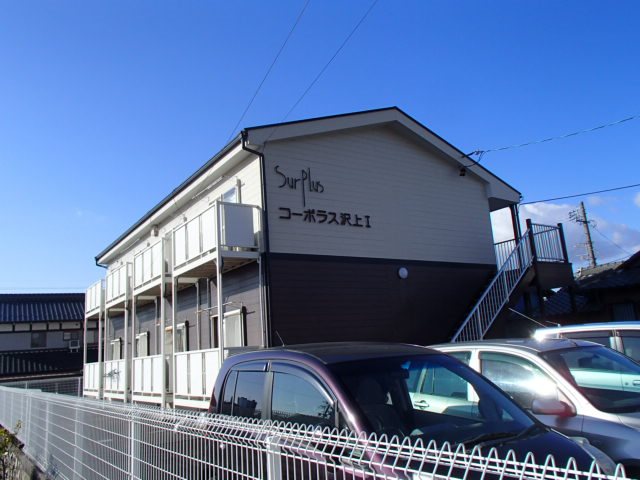 建物外観　2トーンカラーのかわいらしい外観