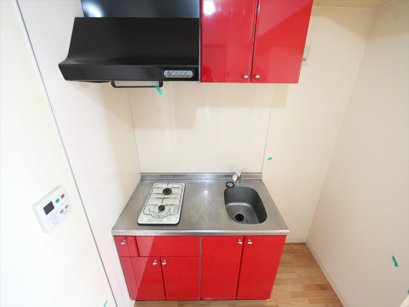 キッチン　システムキッチン（ガス2口コンロ付）