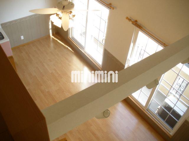 眺望　ロフトからリビングへの眺め。