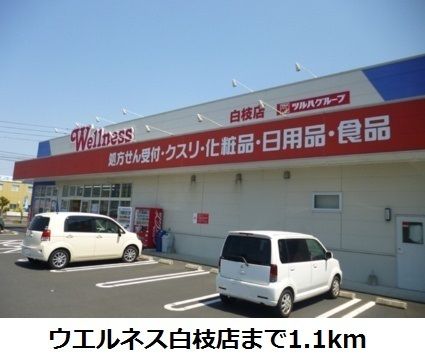 ドラックストア　ウエルネス白枝店（ドラッグストア）まで1100m