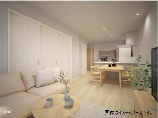 居室・リビング　画像はイメージパースです。建築中の為現状優先とします。