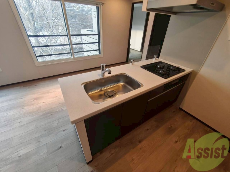 キッチン　清潔感がありお洒落なキッチンになっていました！