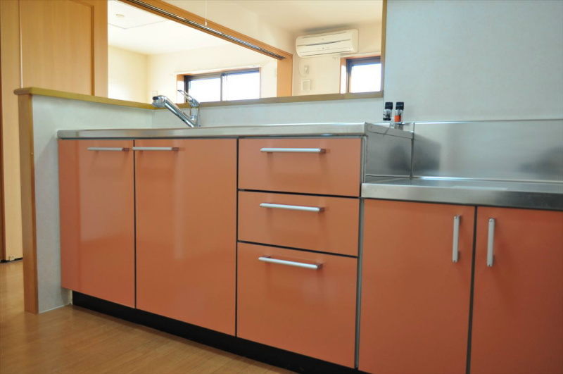 キッチン　2口ガスコンロ設置可