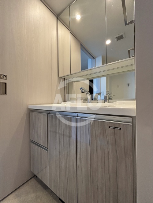 洗面設備　ソルレヴェンテ新梅田　独立洗面台