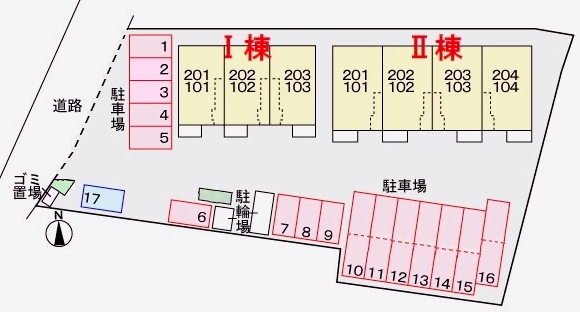 駐車場　配置図