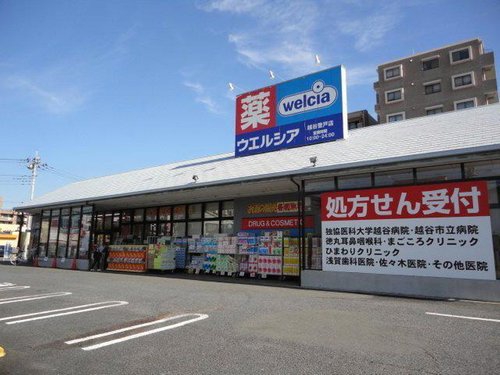 ドラックストア　ウエルシア 越谷登戸店（ドラッグストア）まで304m