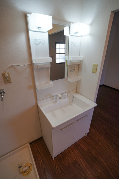 洗面設備　同じ建物の別なお部屋