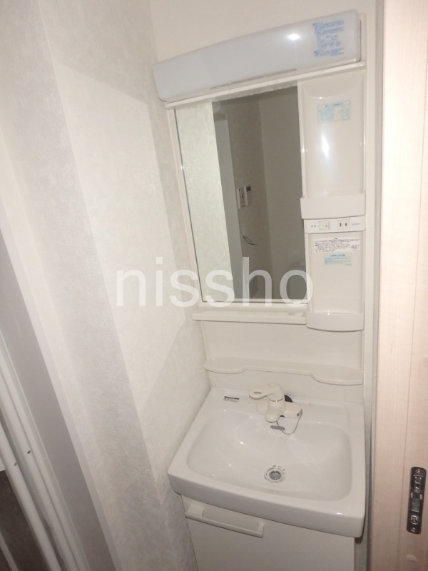 洗面設備　建築中　※他号室の写真