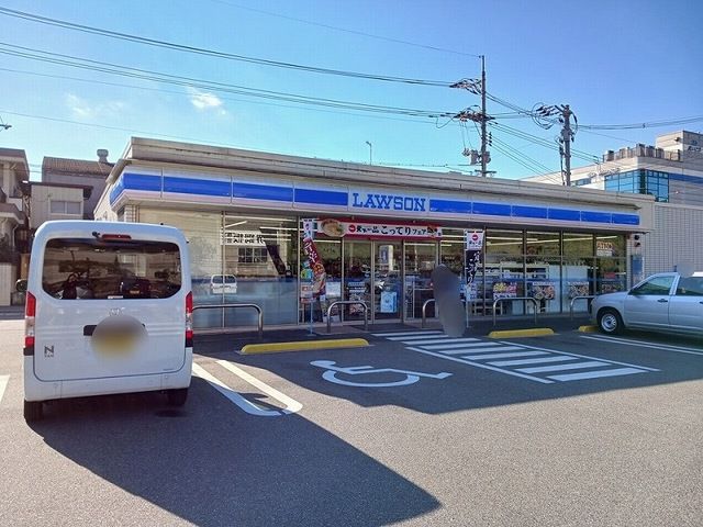 コンビニ　ローソン福山箕島店（コンビニ）まで400m