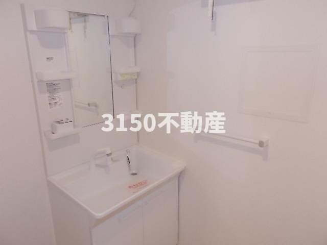 洗面設備　広い洗面スペース