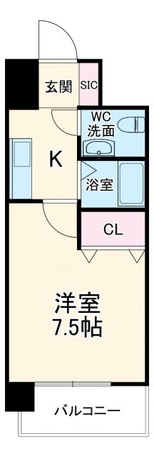 フロンティアタワー名駅南の間取り写真