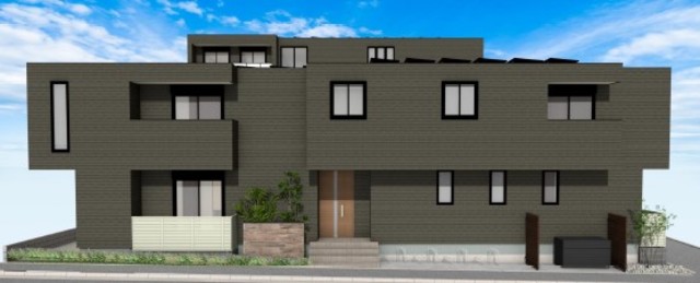 エントランス　新築　ヘーベルメゾンのペット共生住宅