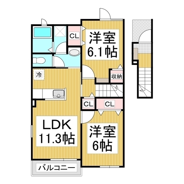 2LDK Apartment in Nagano, Nagano — photo 2 of 3