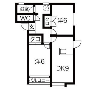 サンパティークA棟の間取り写真