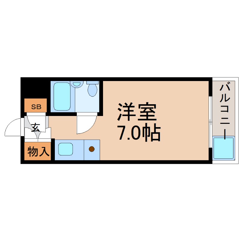 地下鉄東山線 本山駅 徒歩7分 4階建 築42年の間取り写真