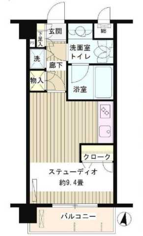 アビテ市ヶ谷五番町の間取り写真