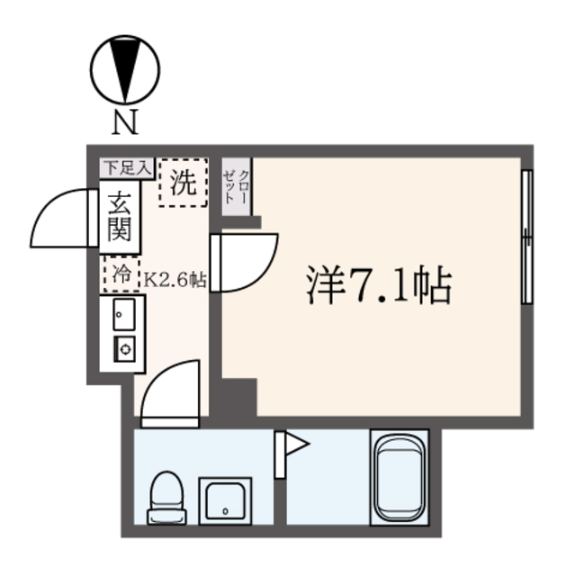 タマンプリ府中の間取り写真
