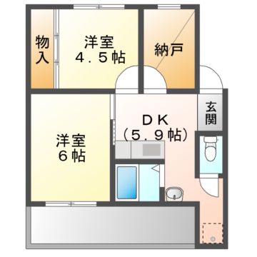 ドミールサニー緑町の間取り写真