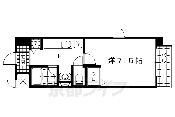 ＪＲ東海道本線 大津駅 徒歩5分 4階建 築21年の間取り写真