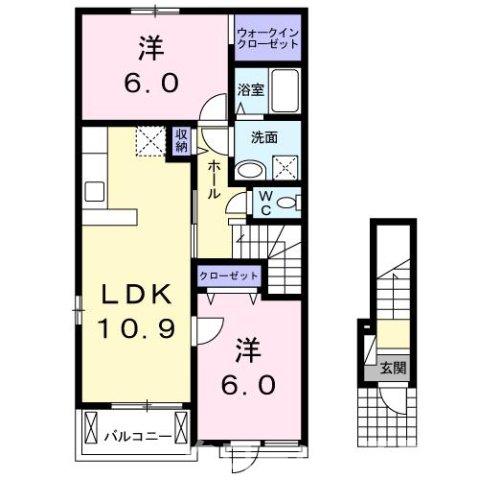 高松琴平電鉄琴平線 栗熊駅 徒歩63分 2階建 築13年の間取り写真