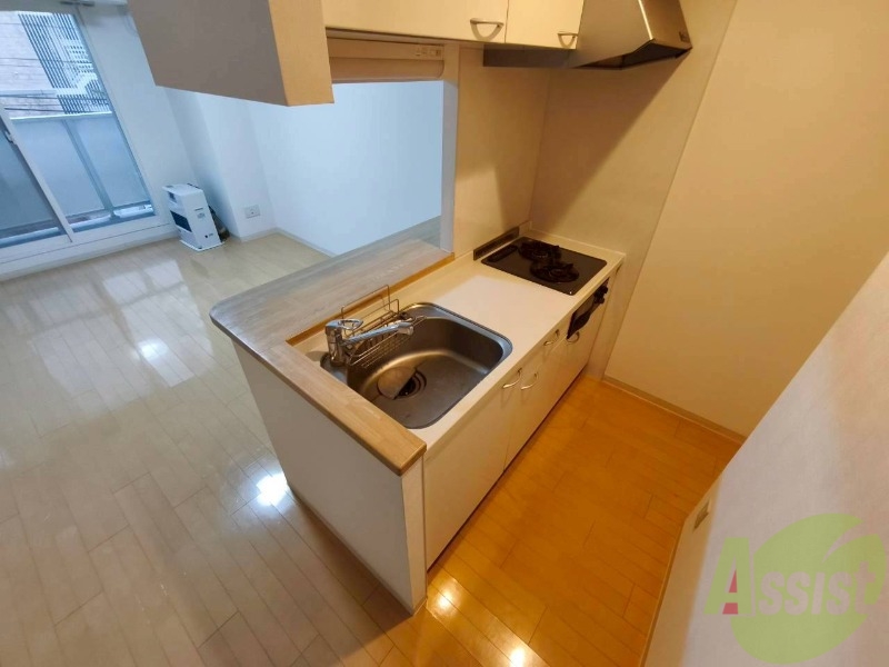 キッチン　２口システムキッチンなので、すぐお料理に使えます！