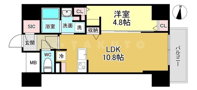 アーバネックス京町堀の間取り写真