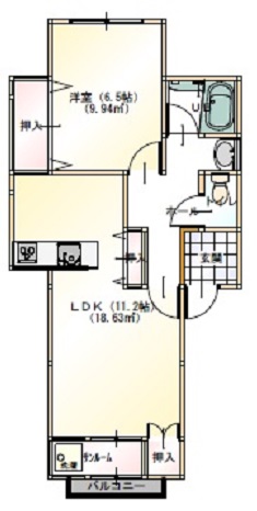 アロマハウスIの間取り