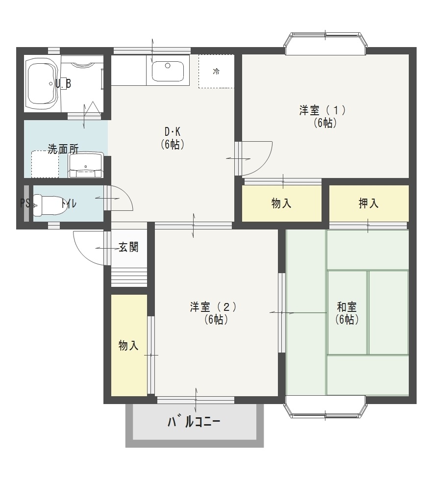 キャッスル泰伯の間取り