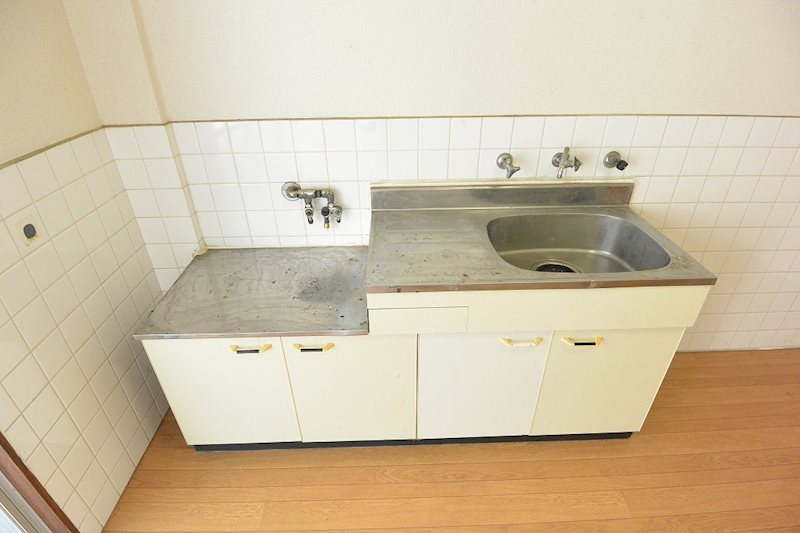 キッチン　2口ガスコンロ設置可能